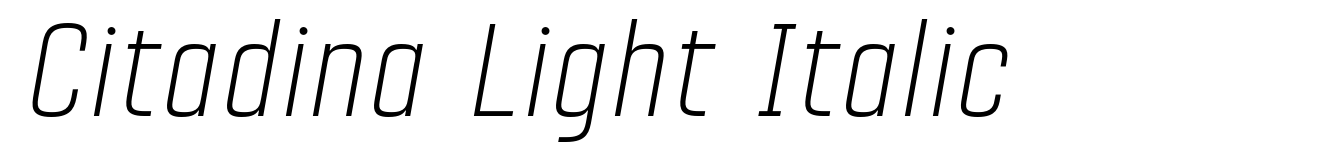 Citadina Light Italic